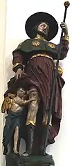 Statue des heiligen Rochus