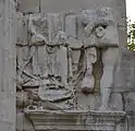 Rechtes Relief der Nordwestfassade