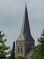 Turm der evangelischen Stadtkirche