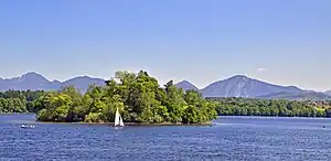 Insel Mühlwörth von Norden