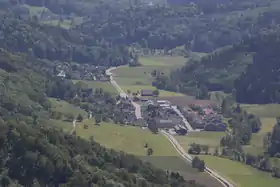 Stallikon und Aegerten vom Uetliberg aus gesehen.