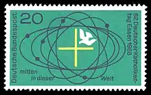 Briefmarke der Deutschen Bundespost (1968)82. Deutscher Katholikentag in Essen