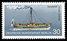 Die Prinzessin Charlotte auf einer Briefmarke von 1975