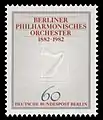 100 Jahre Berliner Philharmonisches Orchester,Wert 60 Pf(15. April 1982)