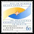 Briefmarke der Deutschen Bundespost Berlin (1990)90. Deutscher Katholikentag in Berlin