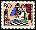 Der Königssohn gibt sich zu erkennen. (Briefmarkenserie der DDR-Post 1967)
