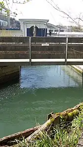 Ende der zweiten Teilstrecke, Knick nach links zum Kraftwerk #1  (Werk Hasleweg)