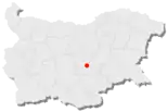 Karte von Bulgarien, Position von Stara Sagora hervorgehoben