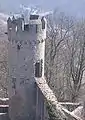 Ein Turm der Burg