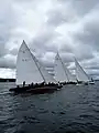 Regattastart (von links): Sphinx (G-4), Nini Anker (N-15), Anita (G-2)