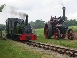Jack Lane von Hunslet und Lokomobil von Marshall