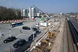 Bauarbeiten am Bahnhof (2017)