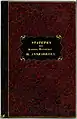 Einband (38,8 × 22,7 cm) der gedruckten Statuten des Annenordens, Exemplar zur 1840 verliehenen I. Klasse für Reinhard von Dalwigk
