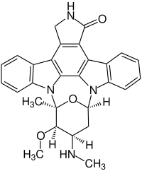 Strukturformel von Staurosporin
