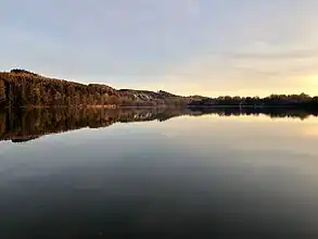 Blick über den Stausee nach Südosten