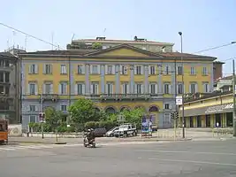 Empfangsgebäude des ersten Bahnhofs in Mailand