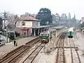 Bahnhofsanlagen von Iseo mit FNM DE 520