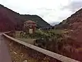 Station Lauria mit dem Viadukt im Hintergrund im Jahr 2014, Drehort des Films Basilicata coast to coast