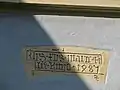 Stein im Torhaus zur Kirchenburg