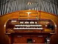 Spieltisch der Jehmlich-Orgel