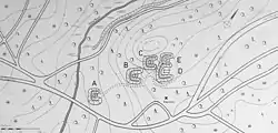 Lageplan der „Sieben Steinhäuser“