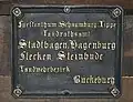 Historisches Ortsschild um 1800