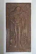 Rotmarmorepitaph für Hans Lung († 1604)