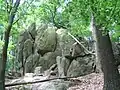 Das Zindenauer Schlösschen krönt den Steinkopf-Gipfel (451 m ü. NN) nördlich Neunkirchens.
