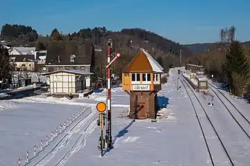 Denkmalgeschütztes Stellwerk (2017)