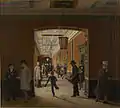Ein Korridor in der Sorø Akademi, 1871