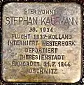 Stolperstein für Stephan Kaufmann (Stadtwaldgürtel 65–67)
