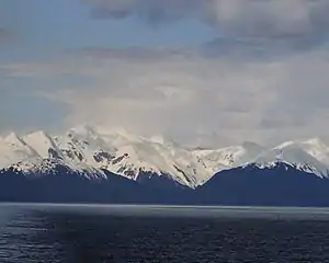 Blick vom Tracy Arm auf die Stephens Passage