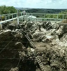 Der Fundort von „Mrs. Ples“ in Sterkfontein