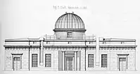 Planzeichnung der Südfassade (1887)