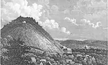 Berg Landskrone Ahrtal mit Heppinger Brunnenhaus