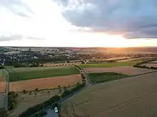 Stieldorf (links) und Rauschendorf (rechts) im Juni 2018
