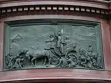 Nikolaus I. befriedet den St. Petersburger Cholera-Aufstand 1831, Denkmal für Nikolaus I., St. Petersburg