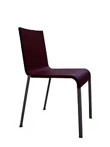 Maarten van Severen: Vitra .03 Stuhl mit integrierten Blattfedern,Flämisches Parlament in Brüssel, 2005