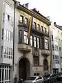 Stollbergstraße 12, Corpshaus Germania, frei abgewandelte deutsche Renaissance, 1906–1907, von Gabriel von Seidl