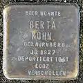 Stolperstein für Berta Kohn (Bobstraße 2)
