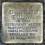 Stolperstein für Johann Trollmann in Berlin-Kreuzberg
