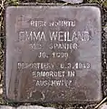 Stolperstein für Emma Weiland