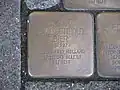 der Stolperstein für David Gotthold Bier
