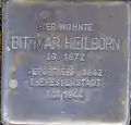 Stolperstein für Dittmar Heilborn (Lütticher Straße 67)