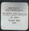 Stolperstein für Dr. Gottlieb Marum (Neumarkt 41)