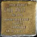 Stolperstein für Emil Wolff (Brabanter Straße 18)