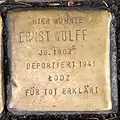 Stolperstein für Ernst Wolff (Luxemburger Straße 37)