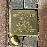 Stolperstein Gebeschussstraße 22–24 Hermann Wehrle