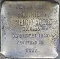 Stolperstein für Heinrich Reichenberg (Maastrichter Straße 43)