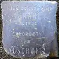 Stolperstein für eine Rommni (Peterstraße 31)